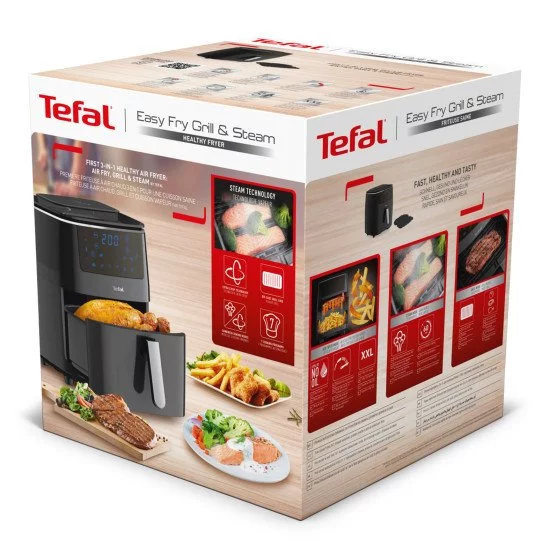 Tefal Easy Fry Grill & Steam FW2018 Unique Autonome 1700 W Friteuse d'air chaud Noir Tefal Easy Fry Grill & Steam FW2018 Unique Autonome 1700 W Friteuse d'air chaud Noir