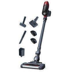 Rowenta RH6878 Aspirateur-balai 2 en 1 Batterie Sec Cyclonique Sans sac 0,55 L 100 W Rouge, Gris