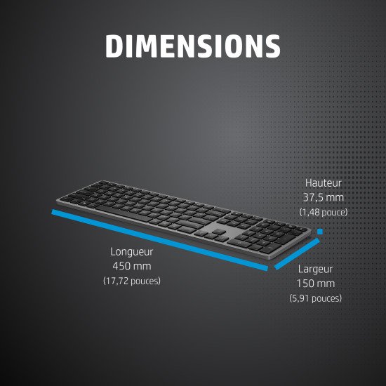 HP Clavier sans fil 975 double mode