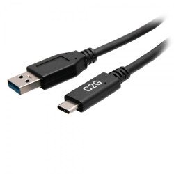 C2G Câble USB-C® 6 pouces mâle vers USB-A mâle - USB 3.2 Gen 1 (5 Gbits/s) C2G Câble USB-C® 6 pouces mâle vers USB-A mâle - USB 3.2 Gen 1 (5 Gbits/s)