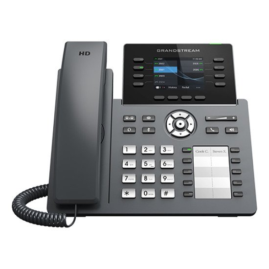 Grandstream Networks GRP2634 téléphone fixe Noir 8 lignes TFT Wifi