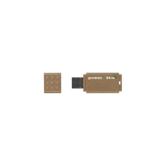 Goodram UME3 Eco Friendly lecteur USB flash 64 Go USB Type-A 3.2 Gen 1 (3.1 Gen 1) Marron