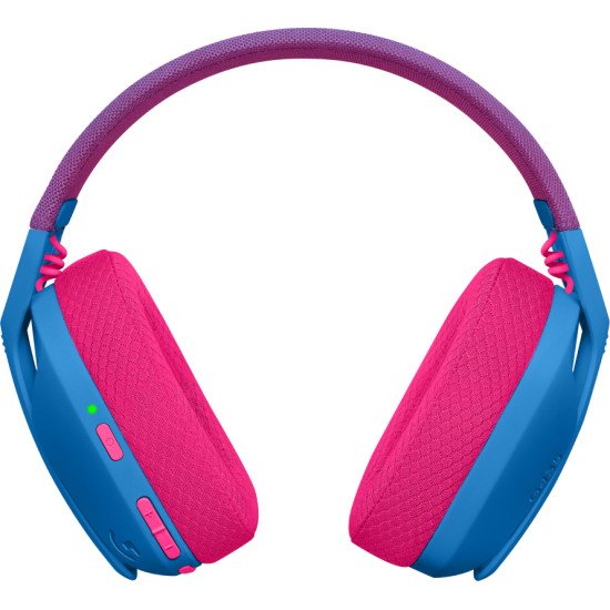 Logitech G G435 Casque Sans fil Arceau Jouer Bluetooth Bleu, Rose