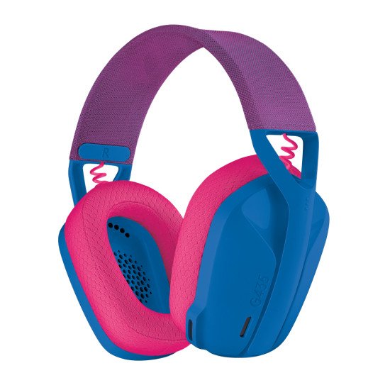 Logitech G G435 Casque Sans fil Arceau Jouer Bluetooth Bleu, Rose