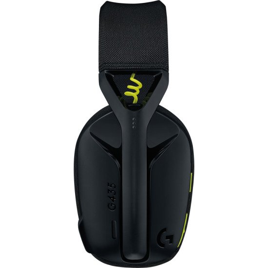 Logitech G G435 Casque Arceau Bluetooth Noir, Jaune