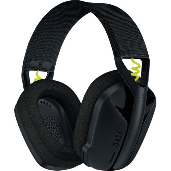 Logitech G G435 Casque Arceau Bluetooth Noir, Jaune