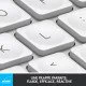 Logitech MX Keys Mini for Mac clavier RF sans fil + Bluetooth QWERTZ Allemand Argent, Blanc Logitech MX Keys Mini for Mac clavier RF sans fil + Bluetooth QWERTZ Allemand Argent, Blanc