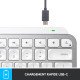 Logitech MX Keys Mini For Mac Minimalist Wireless Illuminated Keyboard clavier Bluetooth QWERTZ Chinois traditionnel Gris