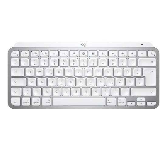 Logitech MX Keys Mini For Mac Minimalist Wireless Illuminated Keyboard clavier Bluetooth QWERTZ Chinois traditionnel Gris
