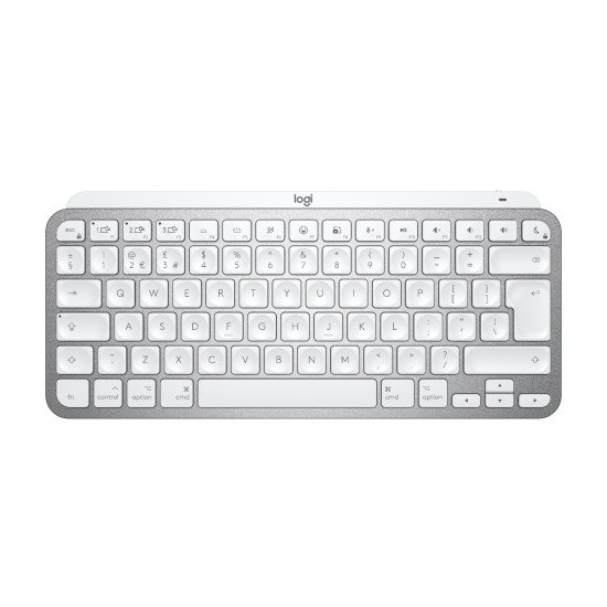 Logitech MX Keys Mini For Mac Minimalist Wireless Illuminated Keyboard clavier Bluetooth QWERTY Anglais Gris