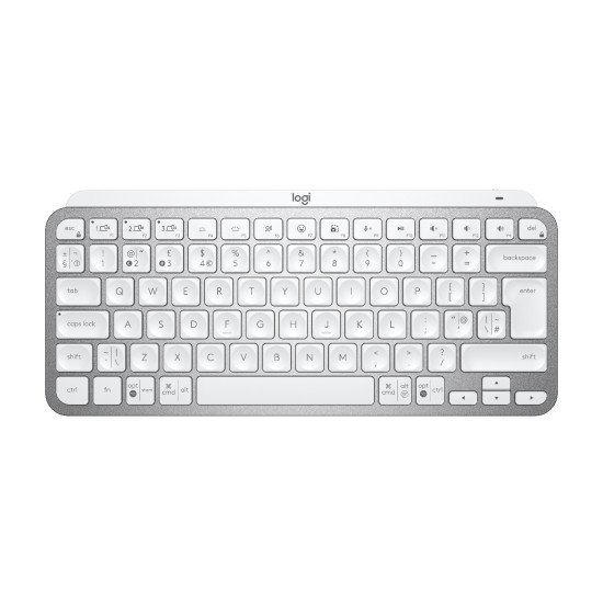 Logitech MX Keys Mini Minimalist Wireless Illuminated Keyboard clavier RF sans fil + Bluetooth QWERTY Anglais britannique Gris