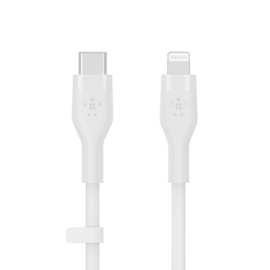 Belkin Cbl Silicone USB-C LTG 3M blc câble USB USB C USB C/Lightning Blanc