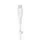 Belkin Cbl Silicone USB-C LTG 3M blc câble USB USB C USB C/Lightning Blanc