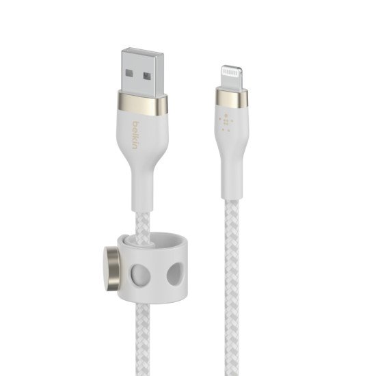 Belkin CAA010BT1MWH câble USB 1 m USB A USB C/Lightning Blanc