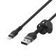 Belkin CAA010BT3MBK câble USB 3 m USB A USB C/Lightning Noir