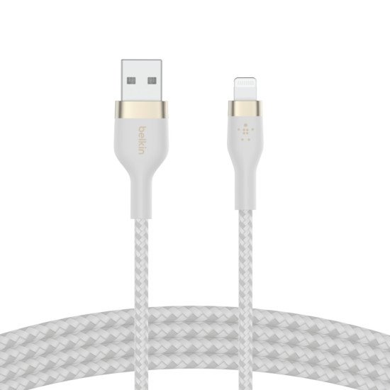 Belkin CAA010BT3MWH câble USB 3 m USB A USB C/Lightning Blanc