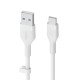 Belkin BOOST↑CHARGE Flex câble USB 1 m USB 2.0 USB A USB C Blanc