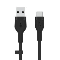 Belkin BOOST↑CHARGE Flex câble USB 3 m USB 2.0 USB A USB C Noir Belkin BOOST↑CHARGE Flex câble USB 3 m USB 2.0 USB A USB C Noir