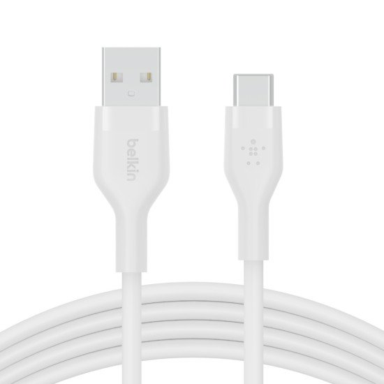 Belkin BOOST↑CHARGE Flex câble USB 3 m USB 2.0 USB A USB C Blanc