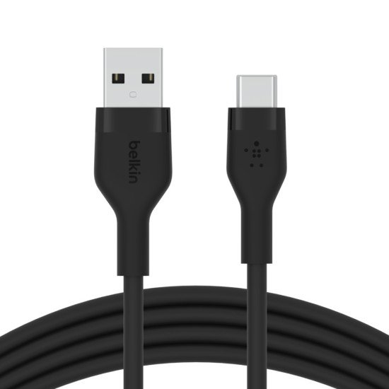 Belkin BOOST↑CHARGE Flex câble USB 2 m USB 2.0 USB A USB C Noir