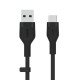 Belkin BOOST↑CHARGE Flex câble USB 2 m USB 2.0 USB A USB C Noir