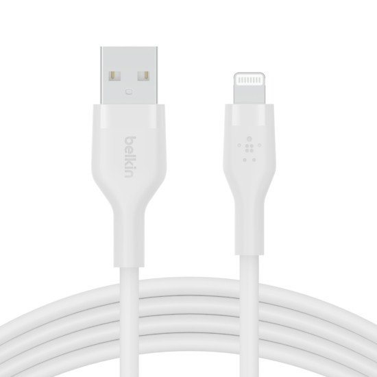 Belkin CAA008BT3MWH câble USB 3 m USB A USB C/Lightning Blanc