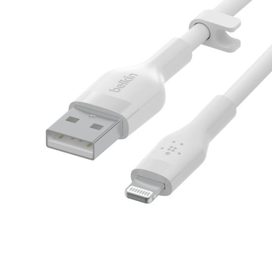 Belkin CAA008BT3MWH câble USB 3 m USB A USB C/Lightning Blanc