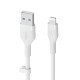 Belkin CAA008BT3MWH câble USB 3 m USB A USB C/Lightning Blanc