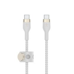 Belkin BOOST↑CHARGE PRO Flex câble USB 2 m USB 2.0 USB C Blanc Belkin BOOST↑CHARGE PRO Flex câble USB 2 m USB 2.0 USB C Blanc