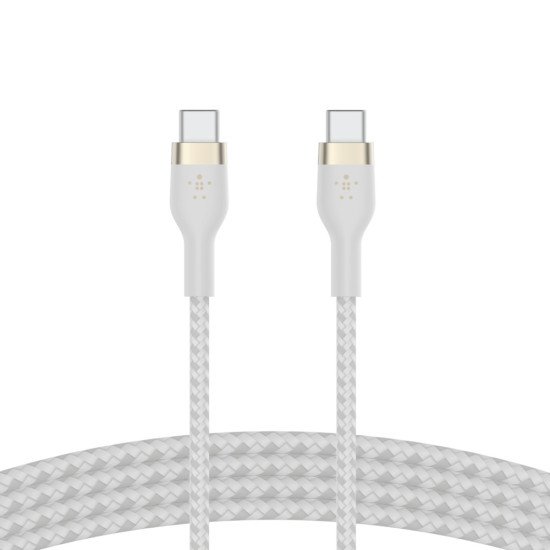 Belkin BOOST↑CHARGE PRO Flex câble USB 2 m USB 2.0 USB C Blanc