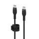 Belkin BOOST↑CHARGE PRO Flex câble USB 3 m USB 2.0 USB C Noir