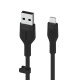 Belkin Cbl Silicqe USB-A LTG 2M noir câble USB USB A USB C/Lightning