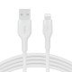 Belkin Cbl Scicone USB-A LTG 2M blc câble USB USB A USB C/Lightning Blanc