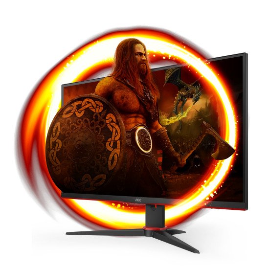 AOC 27G2SAE/BK écran PC 27" 1920 x 1080 pixels Full HD LED Noir, Rouge