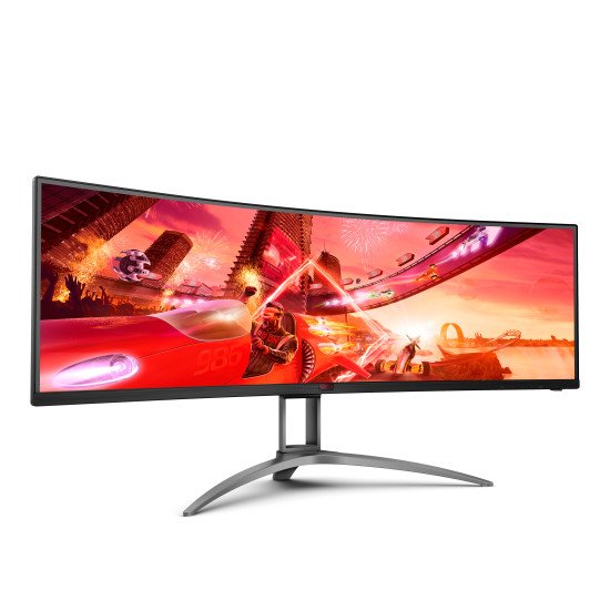 AOC AG493UCX2 écran PC 49" 5120 x 1440 pixels Quad HD LED Noir, Rouge