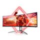 AOC AG493UCX2 écran PC 49" 5120 x 1440 pixels Quad HD LED Noir, Rouge