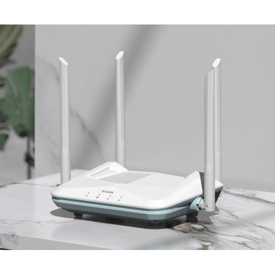 D-Link AX1500 R15 routeur sans fil Gigabit Ethernet Bi-bande (2,4 GHz / 5 GHz) Blanc