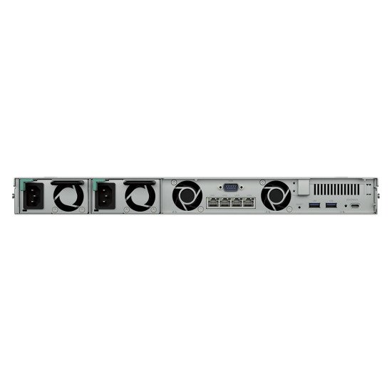 Synology RackStation RS826RP+ serveur de stockage NAS Rack (1 U) AMD Ryzen V1500B 4 Go DDR4 0 To DiskStation Manager Noir, Gris