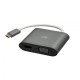 C2G Adaptateur multiport MST USB-C® vers HDMI® et VGA - 4K 30 Hz - Blanc