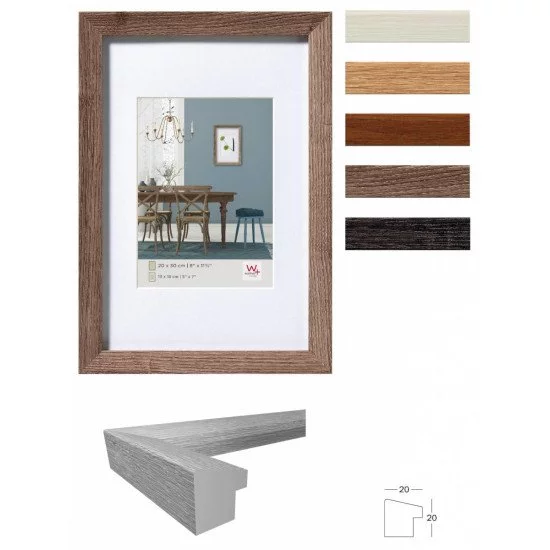 Walther Design EF220D cadre photos Cadre pour une seule photo Gris Walther Design EF220D cadre photos Cadre pour une seule photo Gris