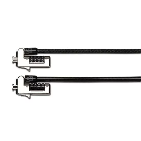 Kensington Câble De Sécurité Combinaison 3-en-1 Universel 1.8m - Antivol Ordinateur Portable Acier Carbone K62316WW