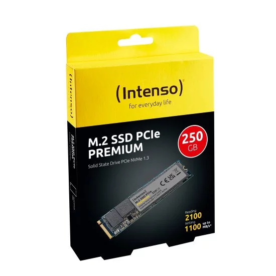 Intenso SSD 250GB Premium M.2 PCIe 250 Go PCI Express 3.0 NVMe Intenso SSD 250GB Premium M.2 PCIe 250 Go PCI Express 3.0 NVMe