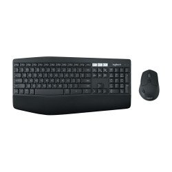 Logitech MK850 Performance Wireless Keyboard and Mouse Combo clavier Souris incluse RF sans fil + Bluetooth Hébreu Noir, Blanc