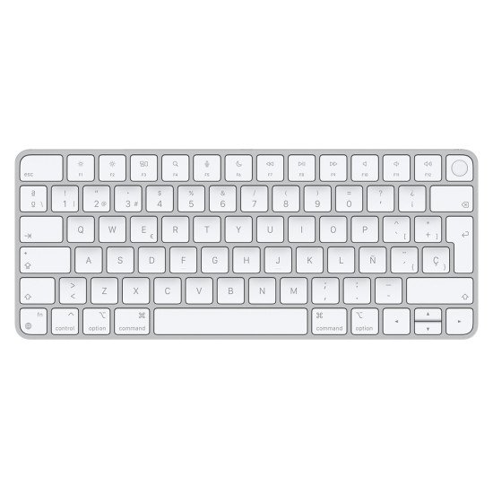 Apple Magic clavier USB + Bluetooth Espagnole Aluminium, Blanc