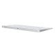 Apple Magic clavier USB + Bluetooth Anglais Aluminium, Blanc