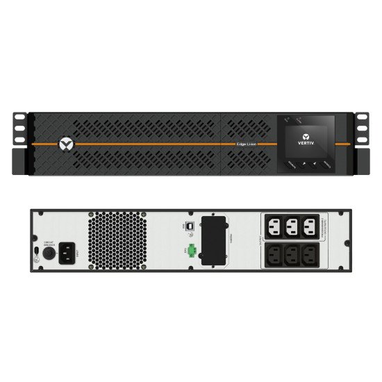 Vertiv EDGELI-1500IRT2U alimentation d'énergie non interruptible Interactivité de ligne 1,5 kVA 1350 W 6 sortie(s) CA