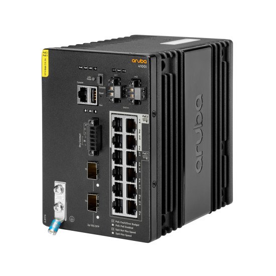 Aruba 4100i Géré L2 Gigabit Ethernet (10/100/1000) Connexion Ethernet POE 4U Noir