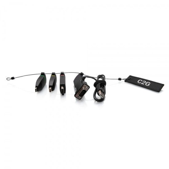 C2G Boucle d'adaptateurs 4K HDMI® universelle avec code couleur Mini DisplayPort™, DisplayPort, USB-C® et VGA C2G Boucle d'adaptateurs 4K HDMI® universelle avec code couleur Mini DisplayPort™, DisplayPort, USB-C® et VGA