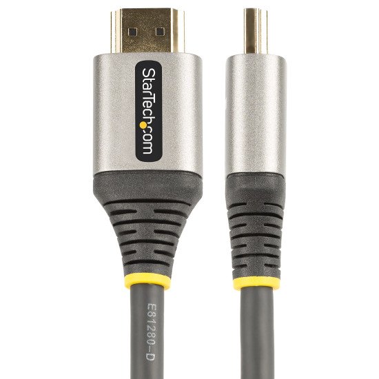 StarTech.com Câble HDMI 2.1 8K - 1m - Câble HDMI Certifié Ultra High Speed 48Gbps - 8K 60Hz/4K 120Hz HDR10+ eARC - Câble Ultra HD 8K HDMI - Écran/TV/Affichage - Gaine Flexible TPE