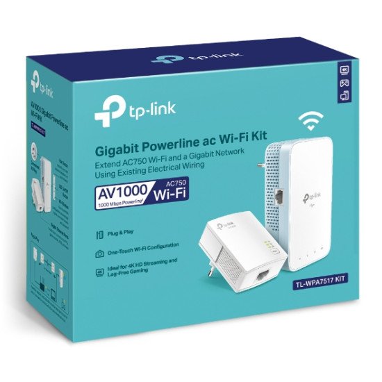 TP-Link TL-WPA7519 KIT 1000 Mbit/s Ethernet/LAN Wifi Blanc